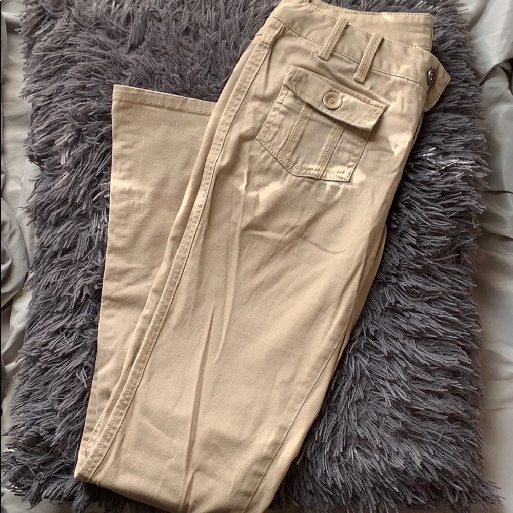 Tan flare pants